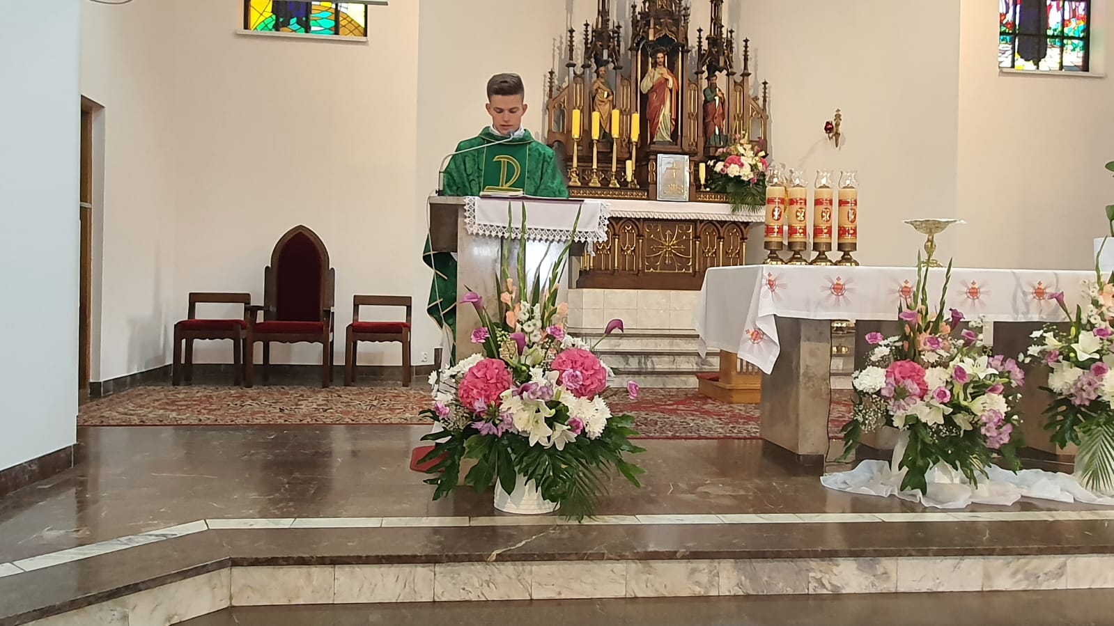 Ksiądz Jakub Maciaszek w zastępstwie za ks. Proboszcza